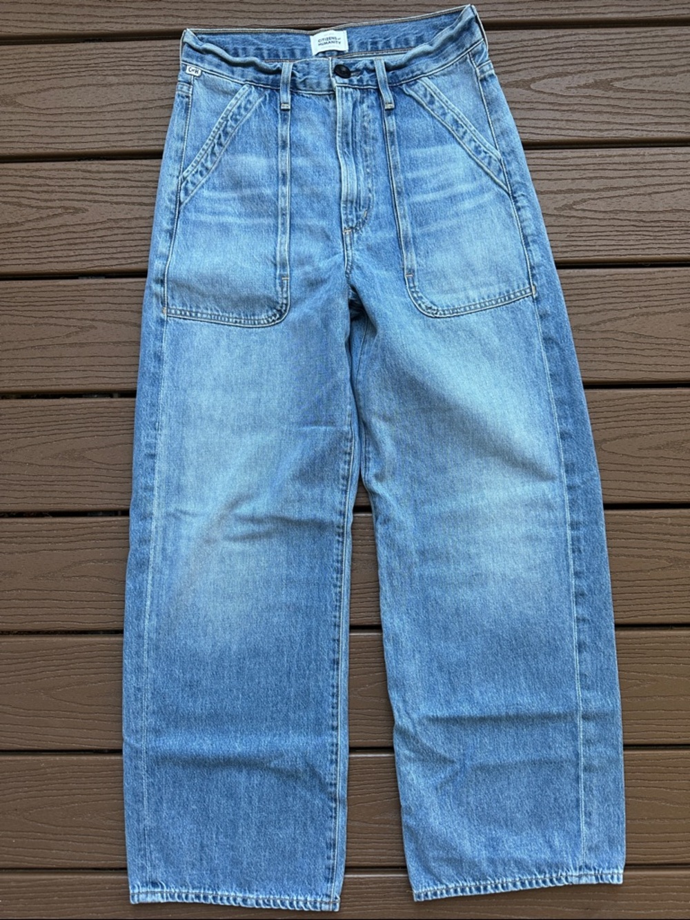 Citizens of Humanity Ayla Baggy Jean in Zenith SZ 24 - Picture 2 of 7